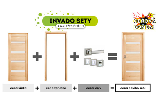 Invado Set: Komplet dveře + zárubeň