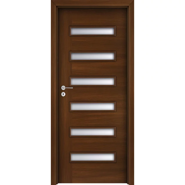 Deskové interiérové dveře Virgo 1 - ENDURO fólie  - Kaštan (B288)