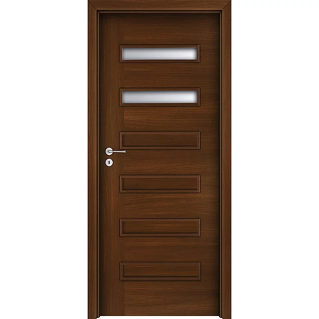Deskové interiérové dveře Virgo 2 - ENDURO fólie - Kaštan (B288)