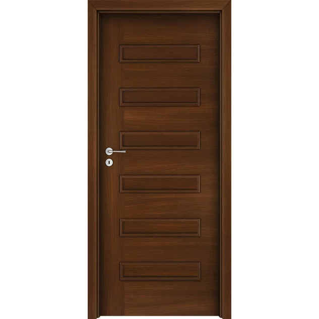 Deskové interiérové dveře Virgo 3 - ENDURO fólie - Kaštan (B288)