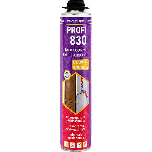 PROFI 830 pena montážne nízkoexpanzné PROFI 830 pena montážne nízkoexpanzné